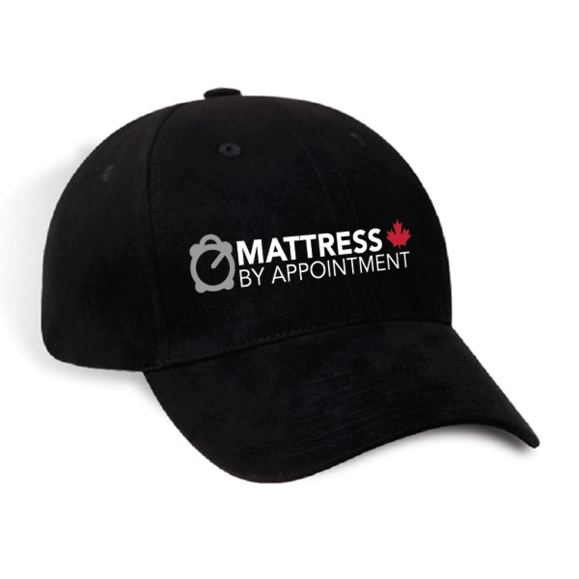 Mattress By Appointment Embroidered Ball Cap in Black