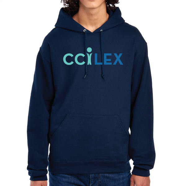 Embroidered CCILEX Navy Hoodie