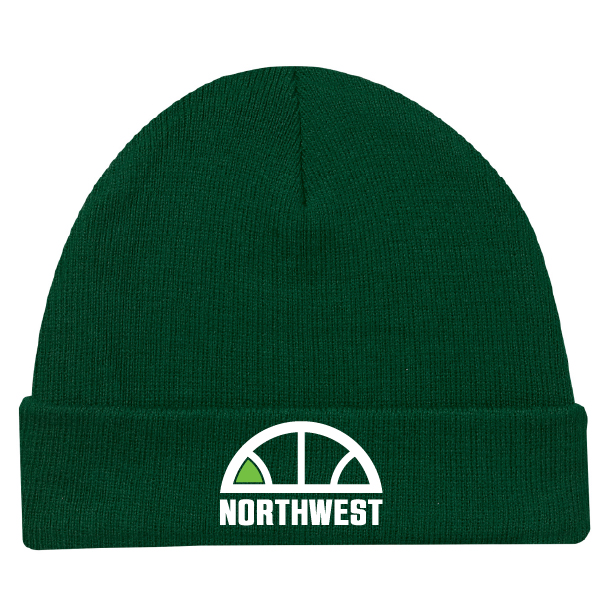 Northwest Basketball Green Cuffed Toque