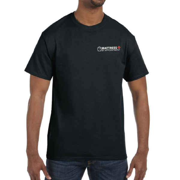 Mattress By Appointment Embroidered Tee in Black