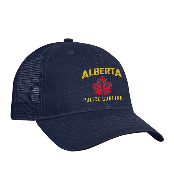Navy Embroidered Alberta Police Curling cap