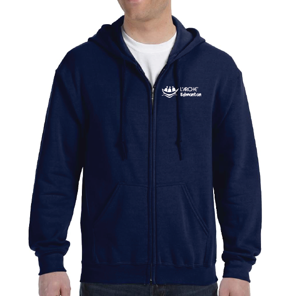 L'Arche Edmonton Full Zip with left chest embroidery