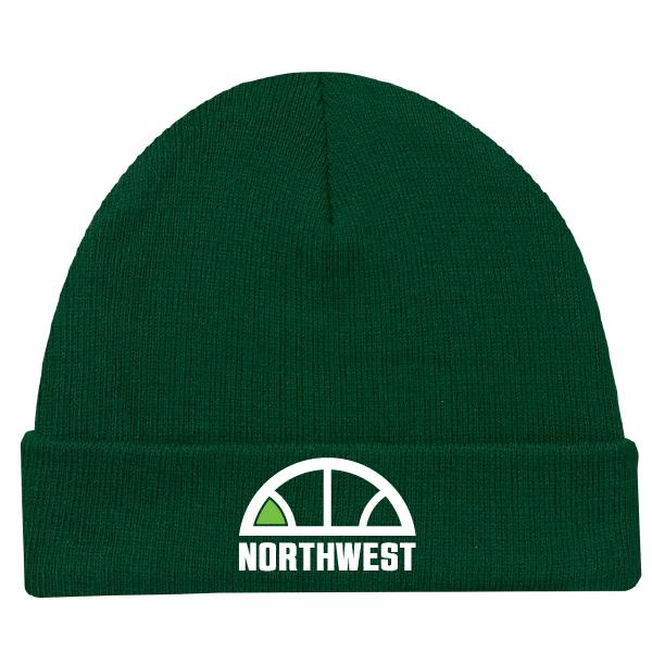 Northwest Basketball Green Cuffed Toque